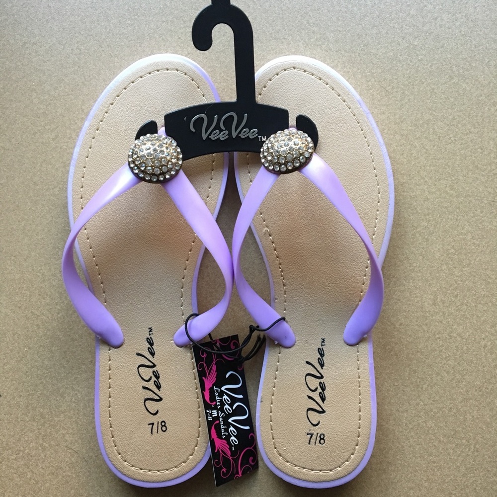 NWT Purple Sandals Size 7/8 M
